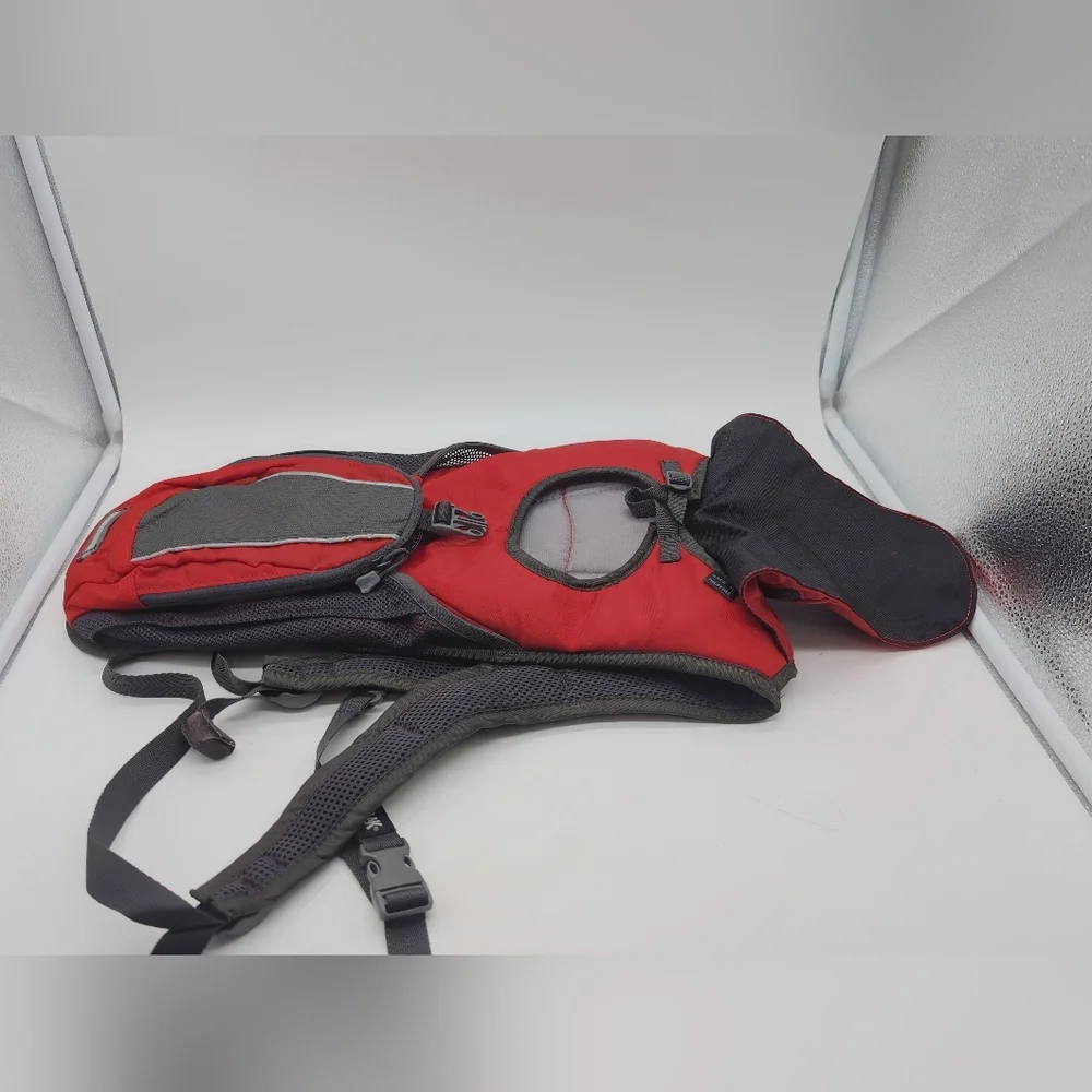 CamelBak Red and Gray Compact Hydration Pack Backpack Only
